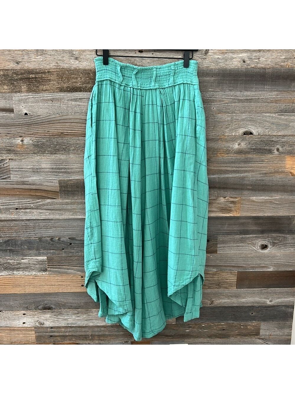 NWOT Free People Lunar Cove Wide Leg Pants in Blue Combo Size XS - Picture 6 of 12